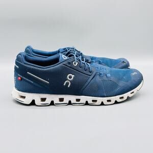 On Shoes Mens 8.5 Blue Cloud Swiss Engineering Lightweight Running Gym Sneakers